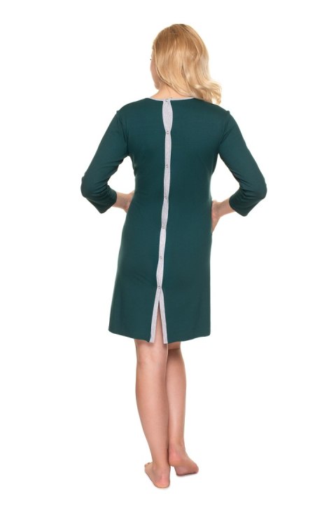 Koszulka nocna Koszula Nocna Ciążowa Model 0197 Butelkowa Zieleń - PeeKaBoo - L/XL Koszulka nocna Koszula Nocna Ciążowa Model 0197 Butelkowa Zieleń - PeeKaBoo - L/XL