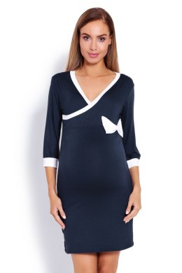 Koszulka nocna Koszula Nocna Ciążowa Model 1681 Dark Jeans - PeeKaBoo - S/M