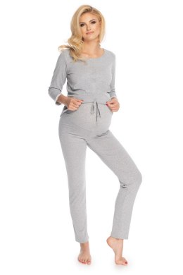 Piżama Damska Ciążowa Model 0181 Grey - PeeKaBoo - S/M