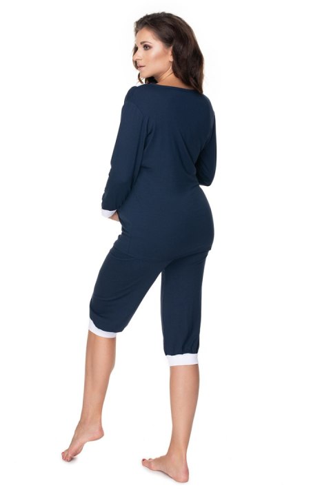 Piżama Damska Model 0153 Navy - PeeKaBoo - L/XL Piżama Damska Model 0153 Navy - PeeKaBoo - L/XL
