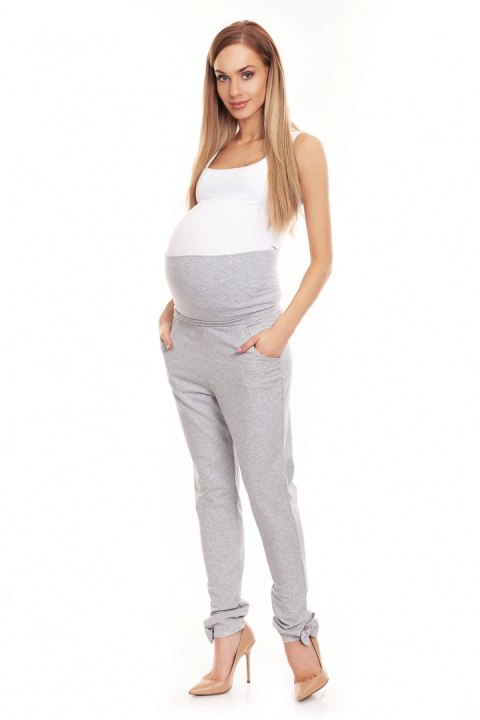 Spodnie Ciążowe Model 0135 Grey - PeeKaBoo - L/XL Spodnie Ciążowe Model 0135 Grey - PeeKaBoo - L/XL