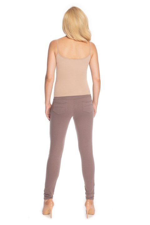 Spodnie Ciążowe Model 0174 Cappuccino - PeeKaBoo - S/M Spodnie Ciążowe Model 0174 Cappuccino - PeeKaBoo - S/M