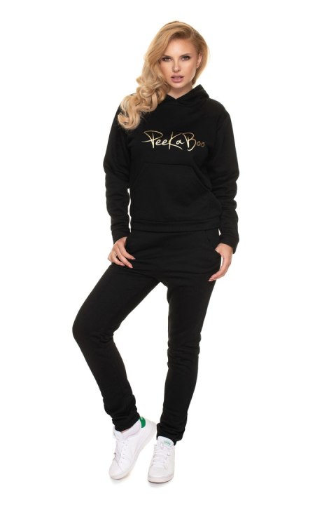 Spodnie Dres Damski Model 0196 Black - PeeKaBoo - L/XL Spodnie Dres Damski Model 0196 Black - PeeKaBoo - L/XL