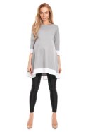 Sukienka Ciążowa Model 0125 Grey - PeeKaBoo - L/XL