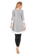 Sukienka Ciążowa Model 0125 Grey - PeeKaBoo - S/M Sukienka Ciążowa Model 0125 Grey - PeeKaBoo - S/M