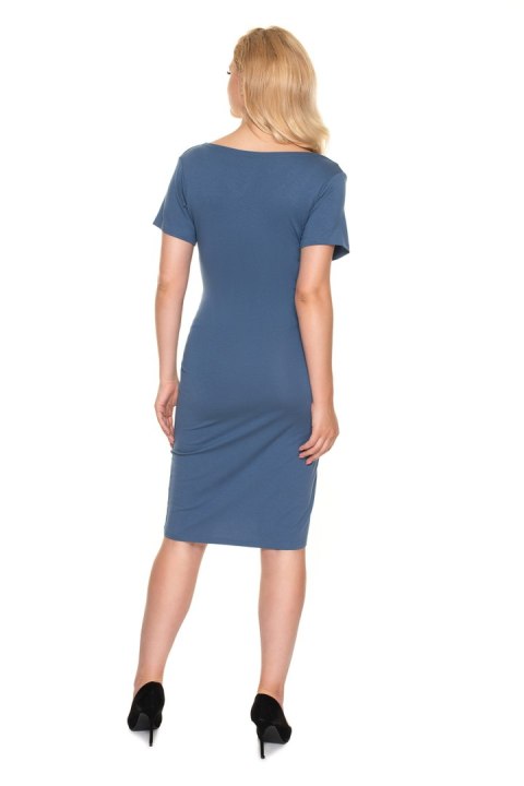 Sukienka Ciążowa Model 0199 Blue - PeeKaBoo - S/M Sukienka Ciążowa Model 0199 Blue - PeeKaBoo - S/M