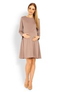 Sukienka Ciążowa Model 1359C Cappuccino - PeeKaBoo - L/XL Sukienka Ciążowa Model 1359C Cappuccino - PeeKaBoo - L/XL
