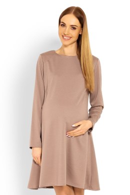 Sukienka Ciążowa Model 1359C Cappuccino - PeeKaBoo - S/M