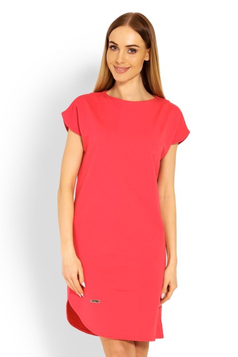 Sukienka Model 1629 Coral - PeeKaBoo - XXL Sukienka Model 1629 Coral - PeeKaBoo - XXL