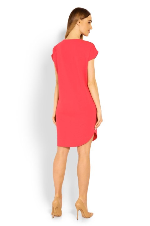 Sukienka Model 1629 Coral - PeeKaBoo - XXL Sukienka Model 1629 Coral - PeeKaBoo - XXL