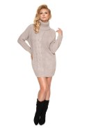 Sukienka Model 40046 Beige - PeeKaBoo - uniwersalny