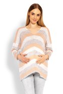 Sweter Ciążowy Model 30057C Morela - PeeKaBoo - uniwersalny