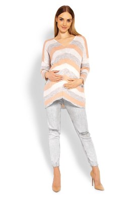 Sweter Ciążowy Model 30057C Morela - PeeKaBoo - uniwersalny