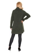 Sweter Ciążowy Model 30078 Khaki - PeeKaBoo - uniwersalny Sweter Ciążowy Model 30078 Khaki - PeeKaBoo - uniwersalny