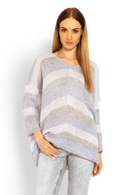 Sweter Damski Model 30057 Sky Blue - PeeKaBoo - uniwersalny