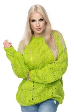 Sweter Damski Model 30059 Limonka - PeeKaBoo - uniwersalny