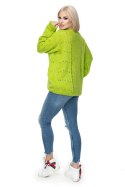 Sweter Damski Model 30059 Limonka - PeeKaBoo - uniwersalny Sweter Damski Model 30059 Limonka - PeeKaBoo - uniwersalny