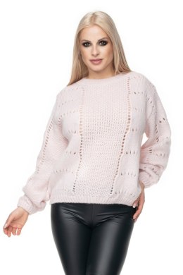 Sweter Damski Model 30059 Powder Pink - PeeKaBoo - uniwersalny