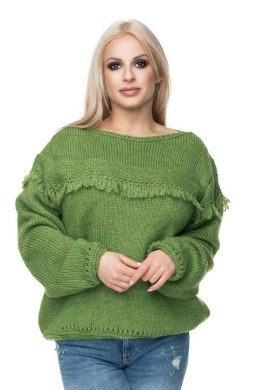 Sweter Damski Model 30062 Green - PeeKaBoo - uniwersalny