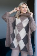 Sweter Damski Model 30088 Cappuccino - PeeKaBoo - uniwersalny Sweter Damski Model 30088 Cappuccino - PeeKaBoo - uniwersalny
