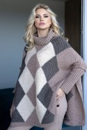 Sweter Damski Model 30088 Cappuccino - PeeKaBoo - uniwersalny Sweter Damski Model 30088 Cappuccino - PeeKaBoo - uniwersalny