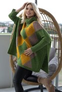 Sweter Damski Model 30088 Green - PeeKaBoo - uniwersalny Sweter Damski Model 30088 Green - PeeKaBoo - uniwersalny