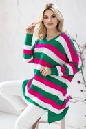 Sweter Damski Model 30091 Dark Green - PeeKaBoo - uniwersalny Sweter Damski Model 30091 Dark Green - PeeKaBoo - uniwersalny