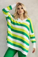 Sweter Damski Model 30091 Ecru - PeeKaBoo - uniwersalny Sweter Damski Model 30091 Ecru - PeeKaBoo - uniwersalny
