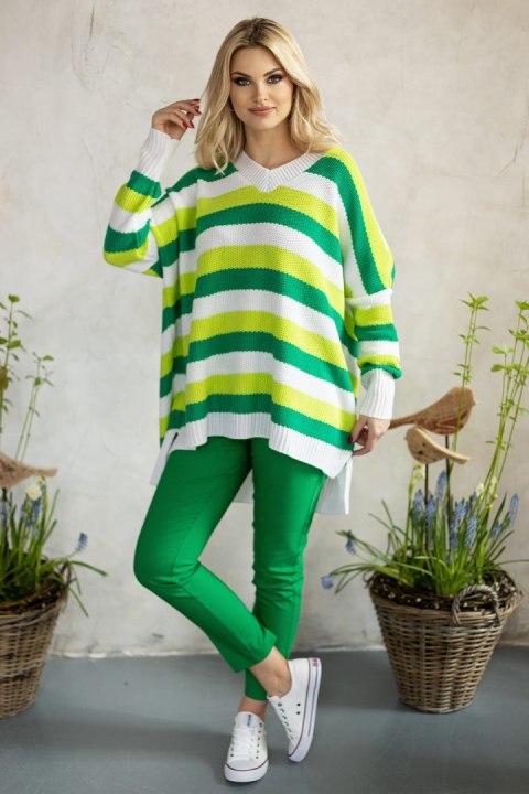 Sweter Damski Model 30091 Ecru - PeeKaBoo - uniwersalny Sweter Damski Model 30091 Ecru - PeeKaBoo - uniwersalny