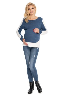 Sweter Damski Model 70038 Jeans - PeeKaBoo - uniwersalny