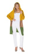 Sweter Kardigan Model 30069 Musztard/Green - PeeKaBoo - uniwersalny