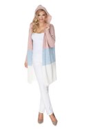 Sweter Kardigan Model 30069 Powder Pink/Sky Blue - PeeKaBoo - uniwersalny Sweter Kardigan Model 30069 Powder Pink/Sky Blue - PeeKaBoo - uniwersalny