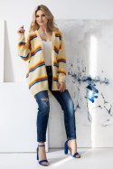 Sweter Kardigan Model 30090 Light Yellow - PeeKaBoo - uniwersalny Sweter Kardigan Model 30090 Light Yellow - PeeKaBoo - uniwersalny