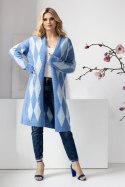 Sweter Kardigan Model 30092 Blue - PeeKaBoo - uniwersalny Sweter Kardigan Model 30092 Blue - PeeKaBoo - uniwersalny
