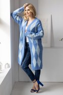 Sweter Kardigan Model 30092 Blue - PeeKaBoo - uniwersalny Sweter Kardigan Model 30092 Blue - PeeKaBoo - uniwersalny