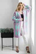 Sweter Kardigan Model 30092 Lila - PeeKaBoo - uniwersalny