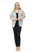 Sweter Kardigan Model 40022 Beige Melange - PeeKaBoo - uniwersalny Sweter Kardigan Model 40022 Beige Melange - PeeKaBoo - uniwersalny