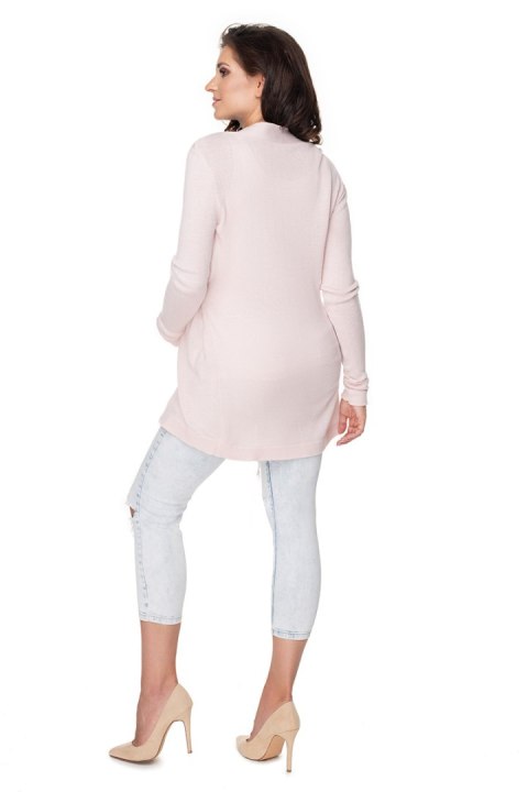 Sweter Kardigan Model 40043 Powder Pink - PeeKaBoo - uniwersalny Sweter Kardigan Model 40043 Powder Pink - PeeKaBoo - uniwersalny