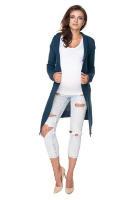 Sweter Kardigan Model 40045 Petrol - PeeKaBoo - uniwersalny