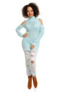 Sweter model 30040 Ice Mint - PeeKaBoo - uniwersalny Sweter model 30040 Ice Mint - PeeKaBoo - uniwersalny