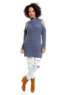 Sweter model 30040 Jeans - PeeKaBoo - uniwersalny Sweter model 30040 Jeans - PeeKaBoo - uniwersalny