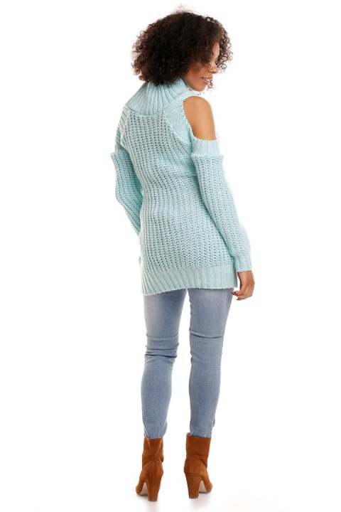 Sweter model 30040C Ice Mint - PeeKaBoo - uniwersalny Sweter model 30040C Ice Mint - PeeKaBoo - uniwersalny