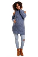 Sweter model 30040C Jeans - PeeKaBoo - uniwersalny Sweter model 30040C Jeans - PeeKaBoo - uniwersalny