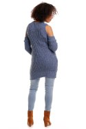 Sweter model 30040C Jeans - PeeKaBoo - uniwersalny Sweter model 30040C Jeans - PeeKaBoo - uniwersalny