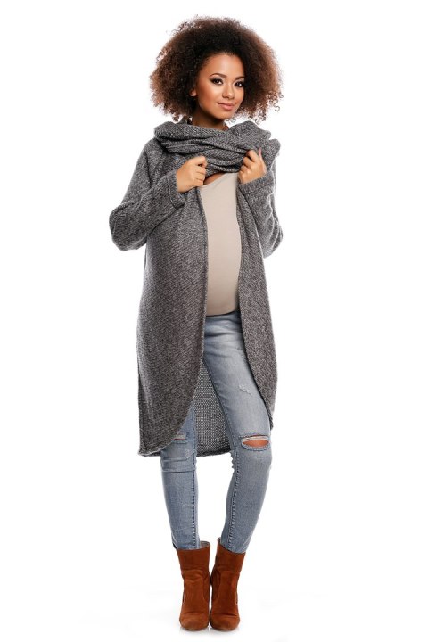 Sweter model 30051C Dark Gray - PeeKaBoo - uniwersalny Sweter model 30051C Dark Gray - PeeKaBoo - uniwersalny