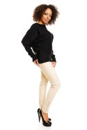 Sweter model 70003 Black - PeeKaBoo - uniwersalny Sweter model 70003 Black - PeeKaBoo - uniwersalny