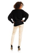 Sweter model 70003 Black - PeeKaBoo - uniwersalny Sweter model 70003 Black - PeeKaBoo - uniwersalny
