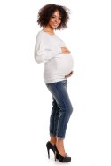 Sweter model 70003C White - PeeKaBoo - uniwersalny Sweter model 70003C White - PeeKaBoo - uniwersalny
