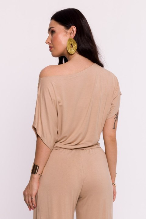 Bluzka Model B287 Cappuccino - BeWear - XL Bluzka Model B287 Cappuccino - BeWear - XL