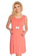 Koszulka nocna Koszula Nocna Ciążowa Model 0179 Coral - PeeKaBoo - S/M Koszulka nocna Koszula Nocna Ciążowa Model 0179 Coral - PeeKaBoo - S/M